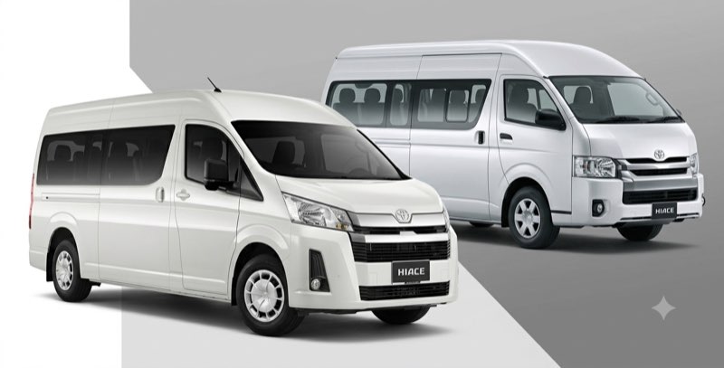 Van Toyota Hiace berpemandu untuk tour dan transfer rombongan ke Pahang